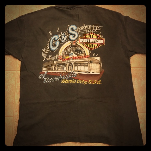Harley Davidson Nashville >> Vintage Harley Davidson Nashville Tn Tee Harley Davidson Nashville >> Vintage Harley Davidson Nashville Tn Tee